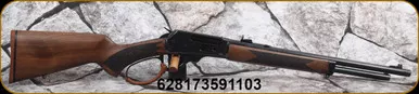 Canuck - 30-30Win - Wrangler SE Boss Classic - Leather-Wrapped Lever Action - Oil-Finish Walnut stock/Steel Receiver/Black Finish, 18.5"Threaded(5/8x24)Barrel, Buckhorn Rear/F/O Front sights, Mfg# CL30S19STW - STOCK IMAGE