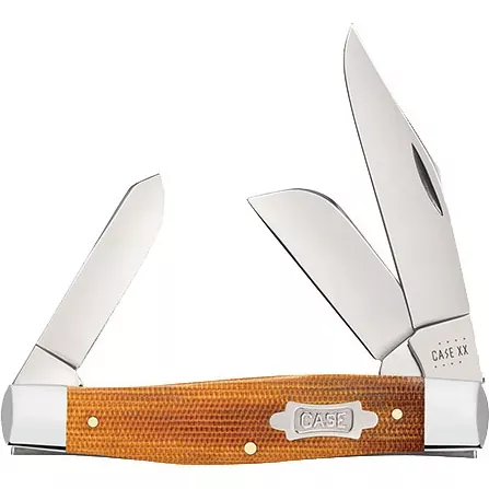 Case Natural Canvas Micarta Large Stockman Pocket Knife (23693)