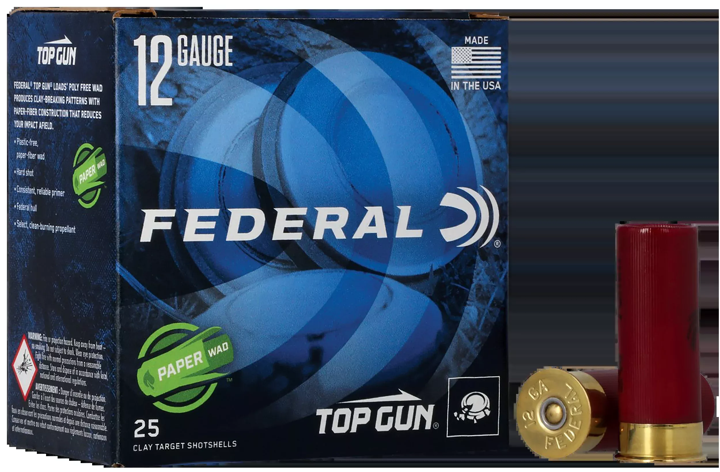 Federal Premium Paper Wad 12 Gauge 2.75