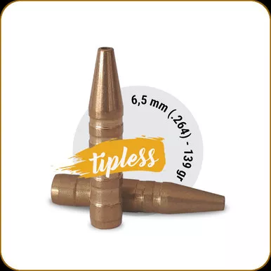 Fox Bullets - 6.5mm - 139 Gr - Classic Hunter - Lead-Free Tipless - 50ct
