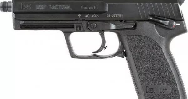 HK USP9 TACTICAL V1 9MM 4.86" BBL 2-15RD BLACK