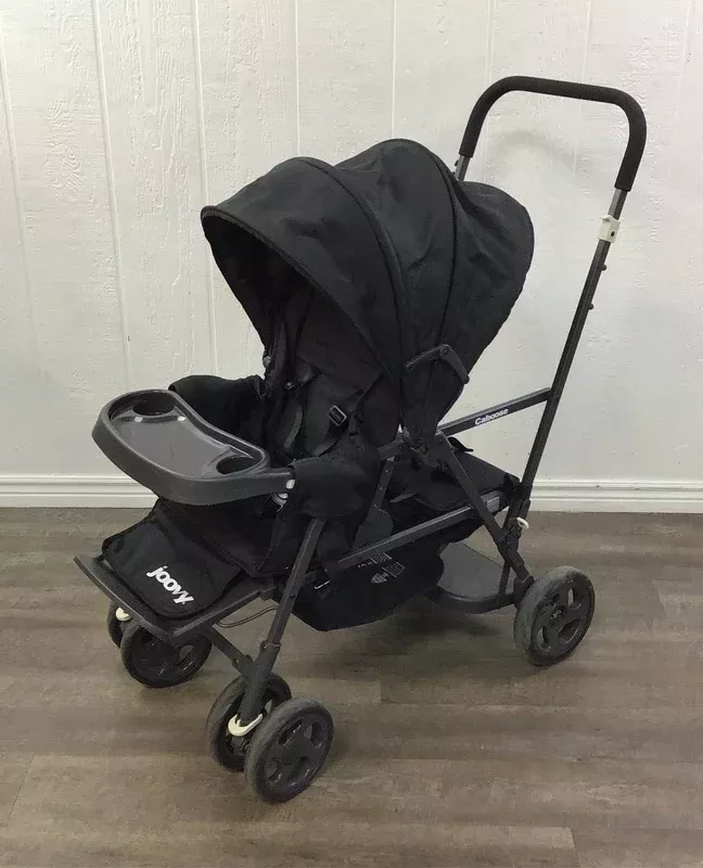 Joovy Caboose Sit And Stand Tandem Double Stroller, Black, 2018