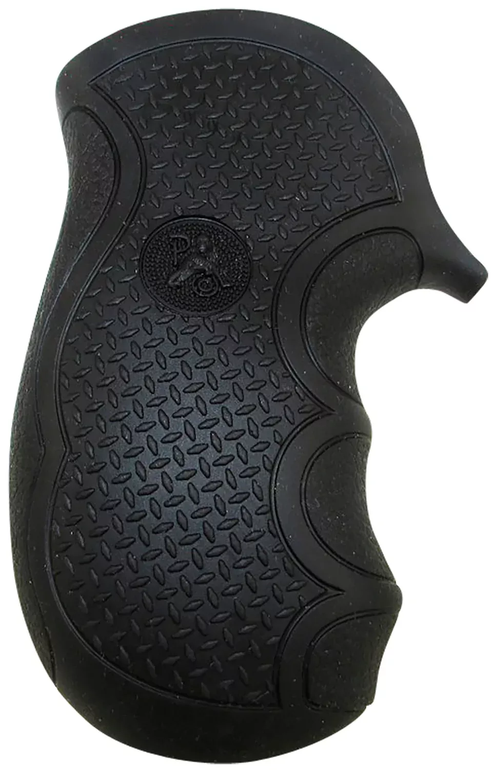 Pachmayr 02482 Diamond Checkered Rubber Grip Panels for Ruger LCR Revolver Black