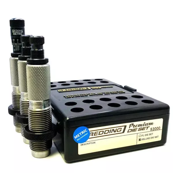 Redding Deluxe Metric 3 Die Set 280 Remington Ackley Improved
