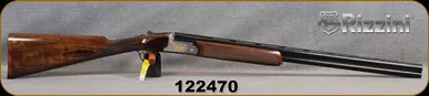 Rizzini - 20Ga/3"/28" - Aurum Light - Low Profile Box-Lock O/U w/Ejectors - Select Turkish Walnut Prince of Wales pistol grip stock/light coin finish with gold inlay Receiver/Blued, Chrome-lined barrels, 5pc. Multi Chokes, S/N 111219