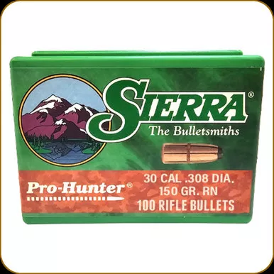 Sierra - 30 Cal - 150 Gr - Pro-Hunter - Round Nose - 100ct - 2135
