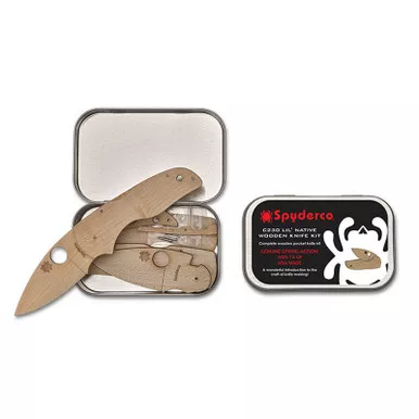 Spyderco WDKIT2 C230 Lil Native Wooden Knife Kit