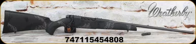 Weatherby - 300WbyMag - Mark V Live Wild - Black and grey sponge pattern accent polymer stock w/ambidextrous palm swell/Carbon Grey Cerakote, 26"Spiral Fluted Barrel, radial Accubrake ST, Mfg# MLW01N300WR8B