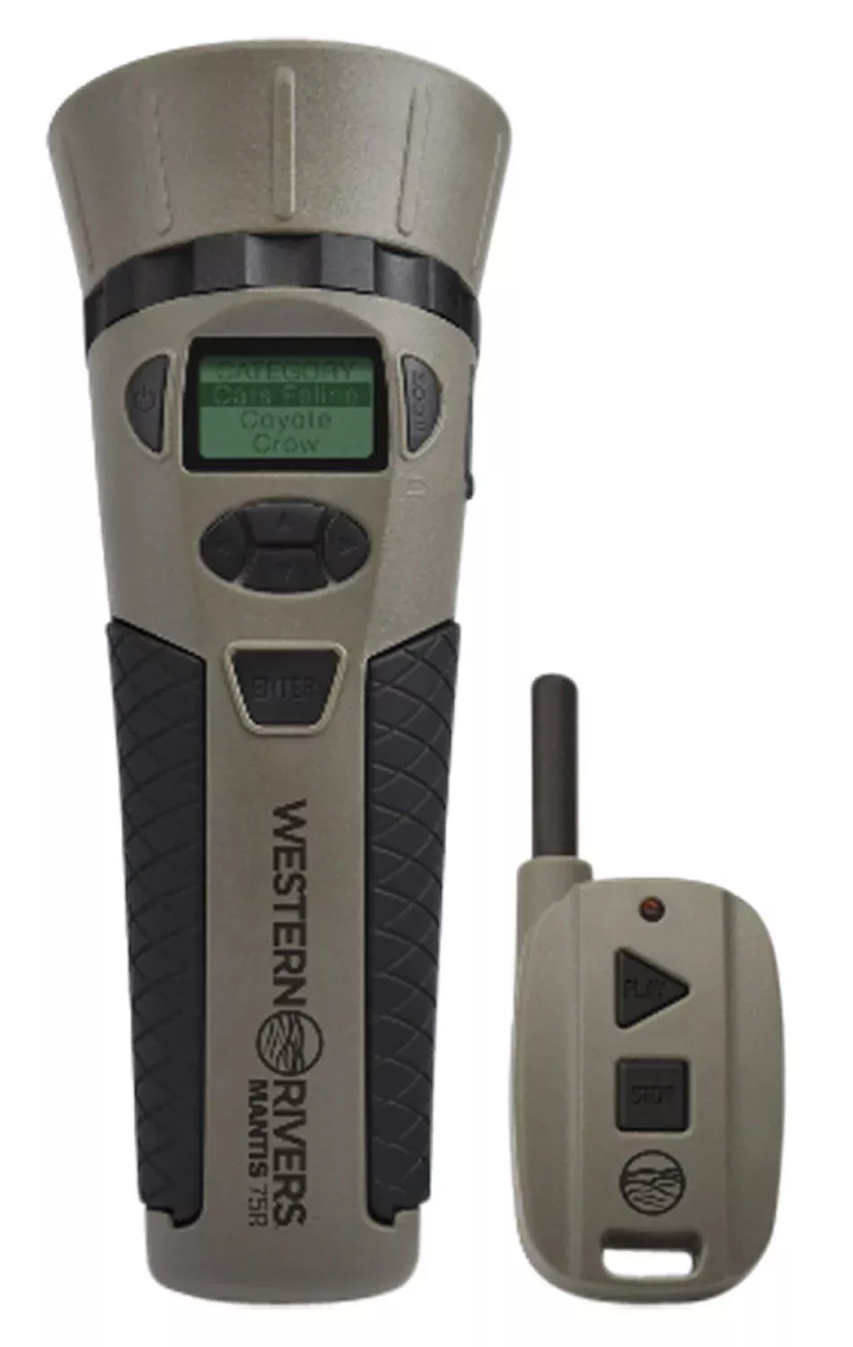 Western Rivers GC75 Mantis 75R Electronic Caller, LCD Screen, Remote Included, Brown Polymer