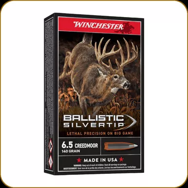 Winchester - 6.5 Creedmoor - 140 Gr - Ballistic Silvertip - 20ct - SBST65CM